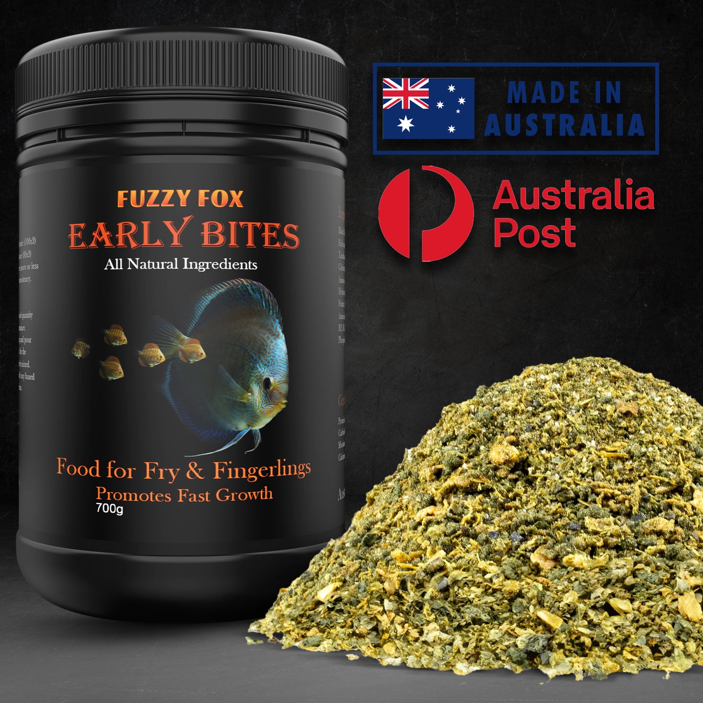 Early Bites Fish Food for Fingerlings & Fry 700g