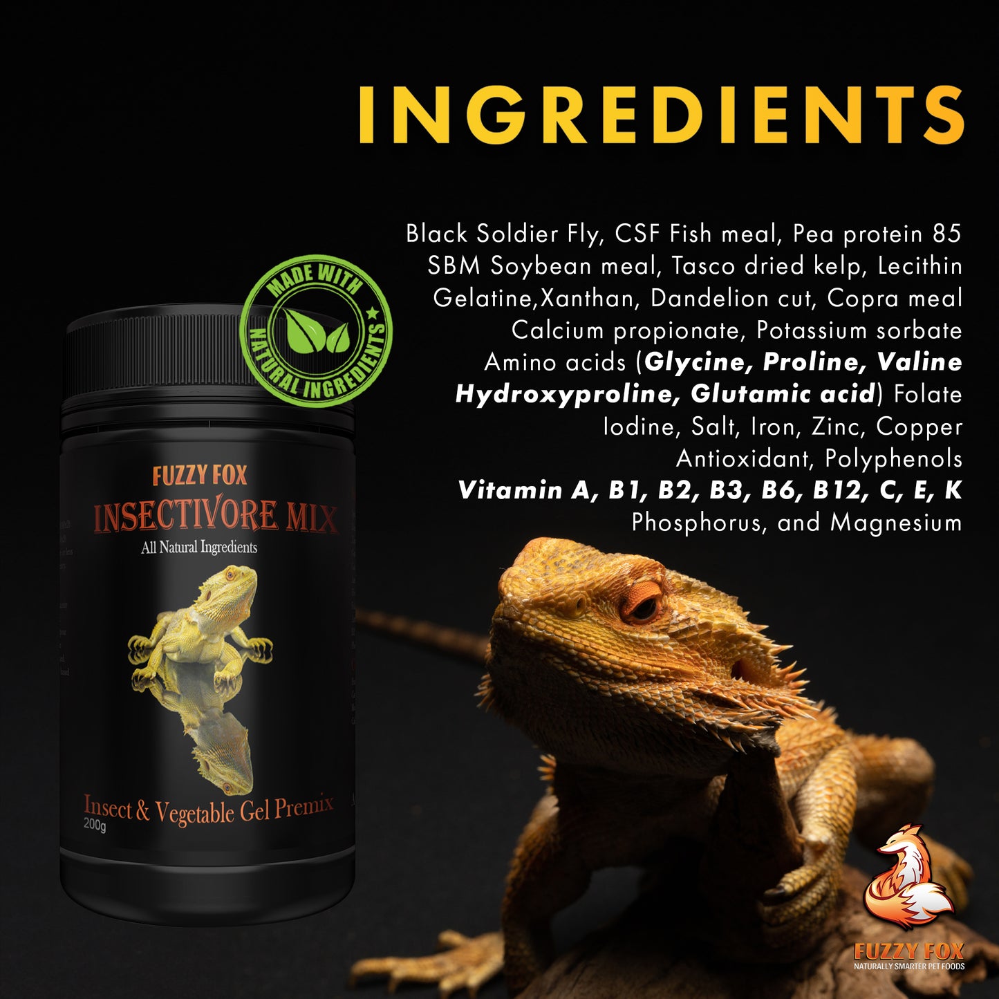 Insectivore Gel Pre-mix 65g