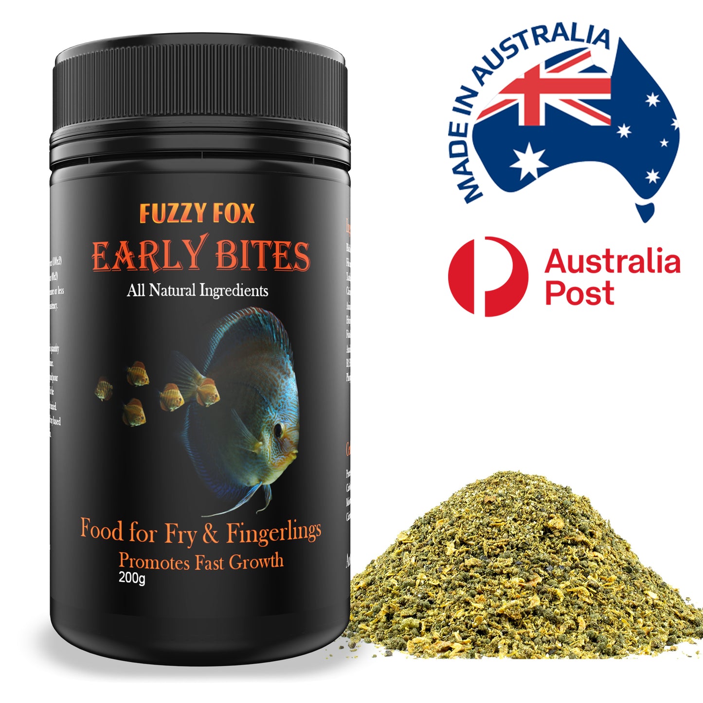 Early Bites Fish Food for Fingerlings & Fry 200g