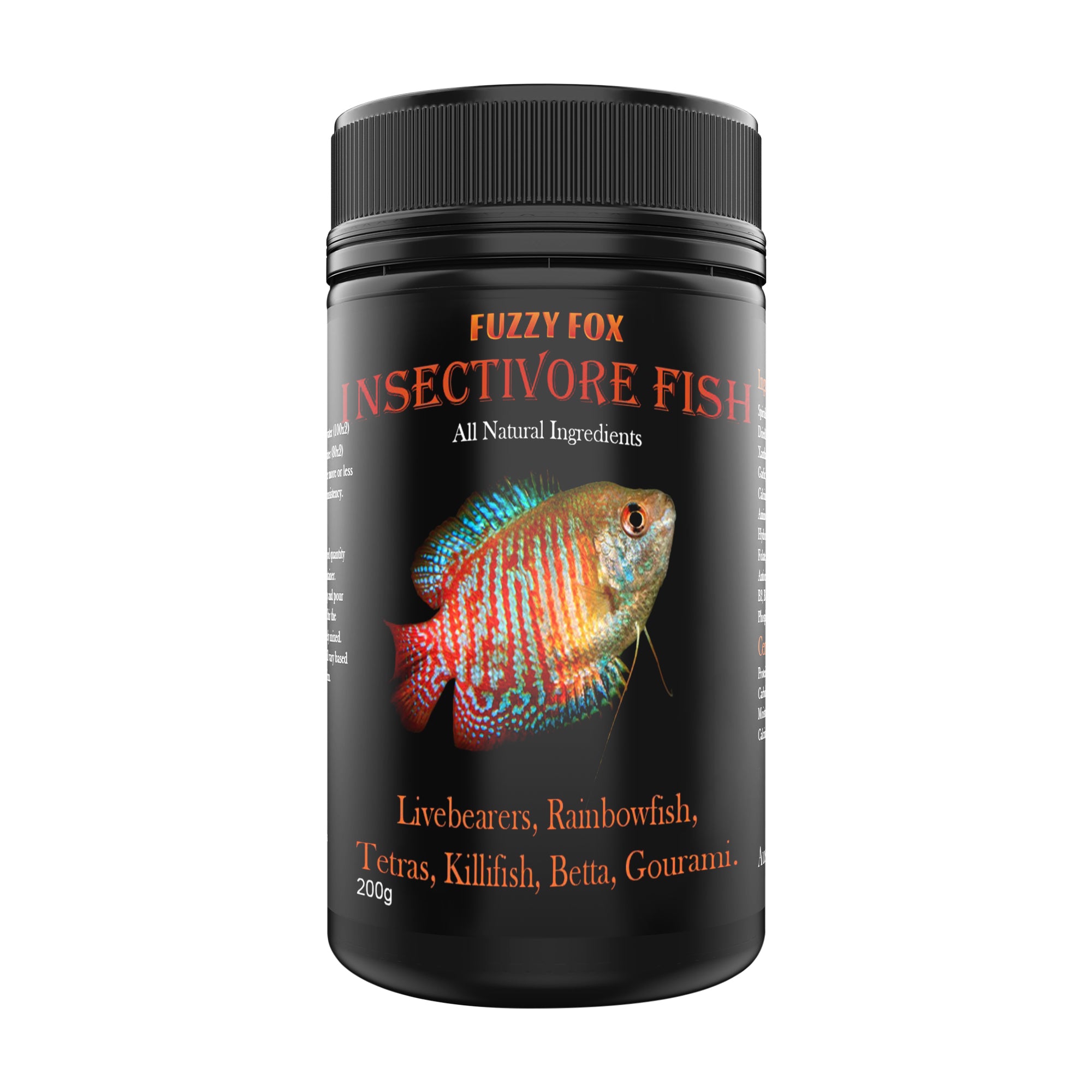 Buy Fish Insectivore Mix (200g) | Fish Food – Fuzzy Fox Naturally Smarter Pet Foods