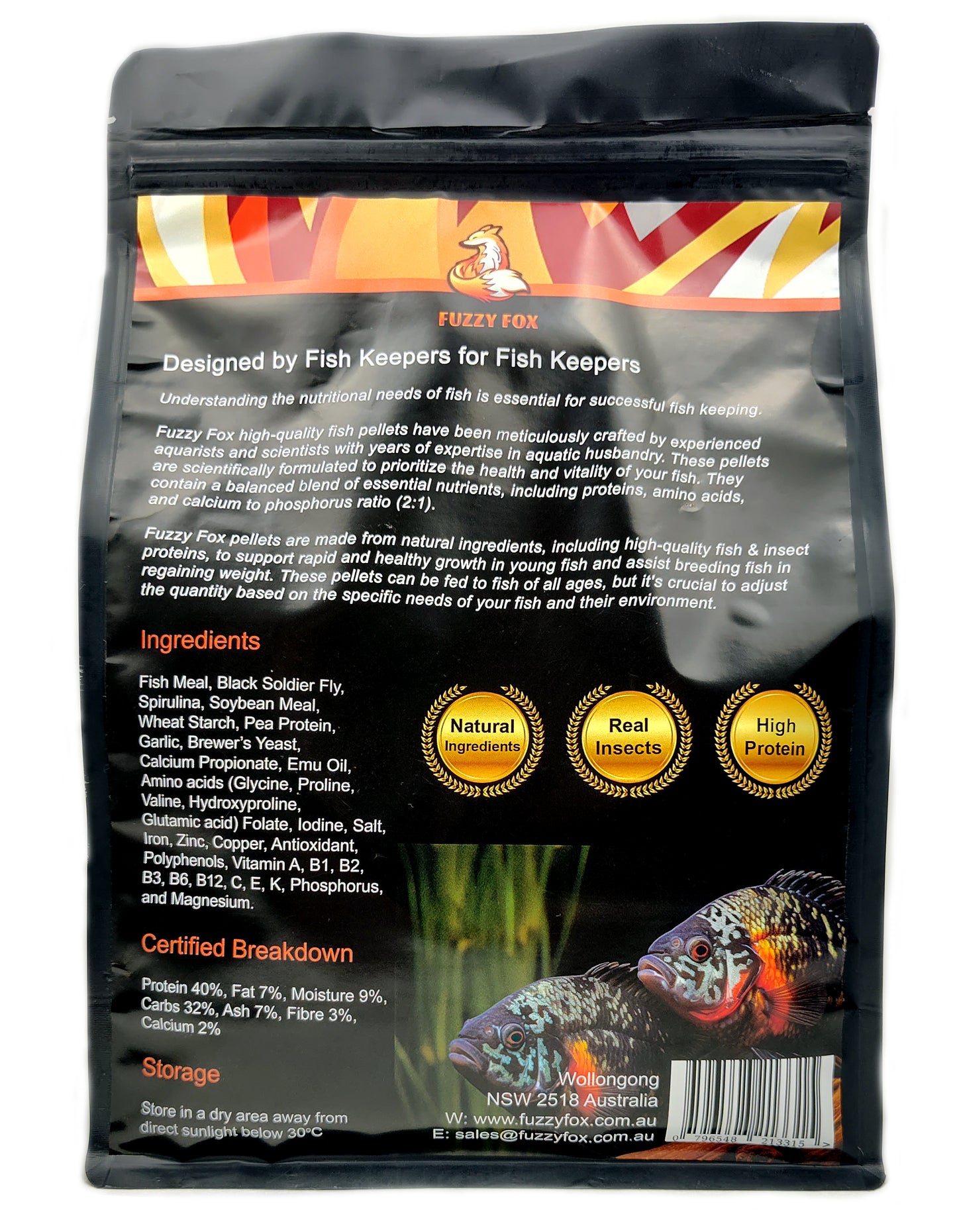 1 kg Sinking Fish Food Pellets 5mm