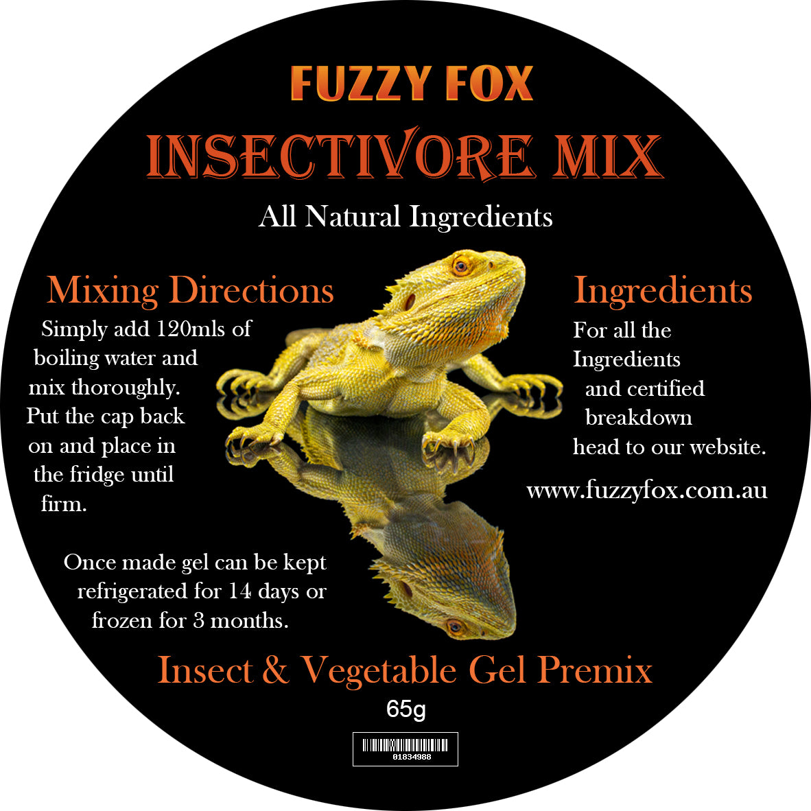 Insectivore Gel Pre-mix 65g